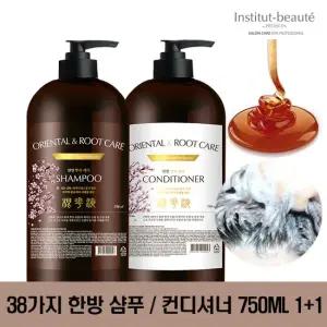 1+1 페디슨 한방 근화액 샴푸 컨디셔너 750ml 한방 두피 영양