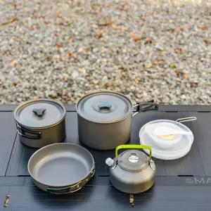 [캠핑일번가]초경량 주전자 코펠세트 3 4인용 캠핑 경질