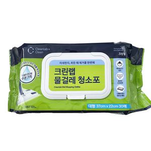 크린랩 물걸레 청소포 대형 30매 / 먼지 바닥 물티슈