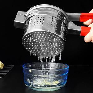 음식짤순이 스텐 야채 두부 오이지 짤순이 탈수기 두부물기제거 물기 짜는 기계 짜기 짜개 중형 대형 2종