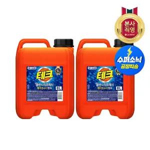 [엘지생활건강]테크 클린앤리프레시 대용량 8L (일반/드럼 겸용) x2개