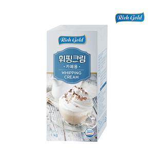 (주)동서 리치골드 휘핑크림 카페용 1kg × 12개