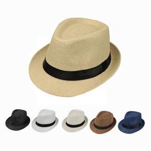 남자 페도라 중절모 여름 망사 밀짚  메쉬 중년모자