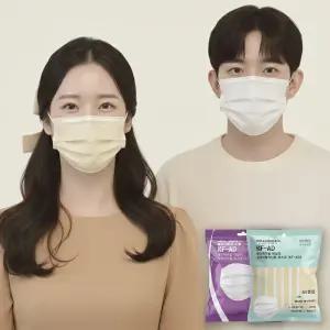 메디케이알 베이직핏 덴탈마스크 KF-AD 300매 컬러 황사 마스크