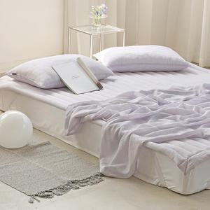 누비지오 모기퇴치 홑이불 + 베개커버 세트, 라이트퍼플, SS