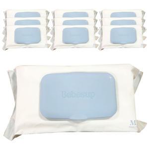 베베숲 모이스처 물티슈 엠보싱 캡형 80매 10팩 (1box)