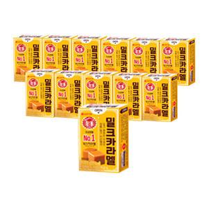 롯데웰푸드 밀크캬라멜 케이스, 50g, 12개
