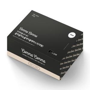 [꼼마꼼마] 뉴 올데이 비말마스크 KF-AD 대형 검정색 50매