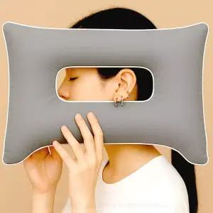 조은자리 국산 옆으로 자는 귀눌림 방지 귀 배게 피어싱 구멍 도넛 홀릭 경추 낮은 목 배개