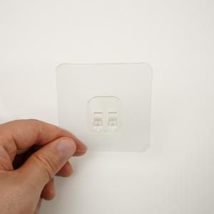 접착식 선반 걸이 무타공 벽부착 선반 거치대 후크 다용도 걸이 홀더 강한 접착력 투명싱글