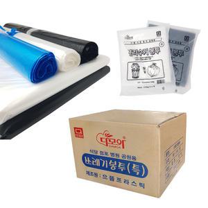 대용량 평판봉투 비닐봉지 손잡이봉투 재활용 분리수거 배접