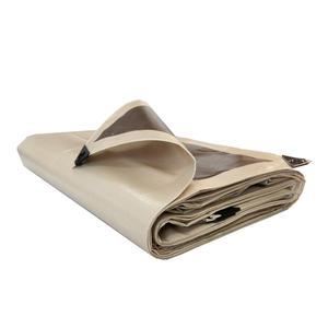 프리미엄 베이지 2.7m x 3.6m 방수포 그라운드시트 대형 방수 천막 커버 덮개 텐트 캠핑 매트 바닥 용품