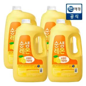 순샘 레몬 3L 용기 x 4개