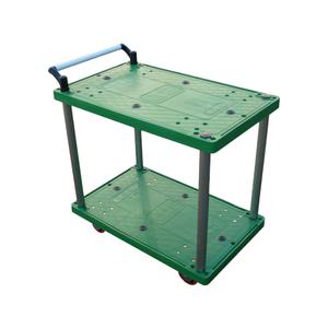 2단 플라스틱 카트 2단 대차 운반구 업소용 운반차