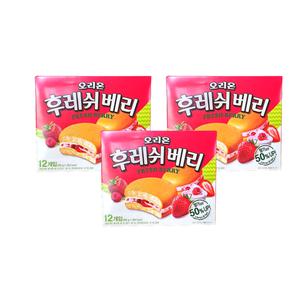오리온 후레쉬베리 딸기 336g 12개입 3박스