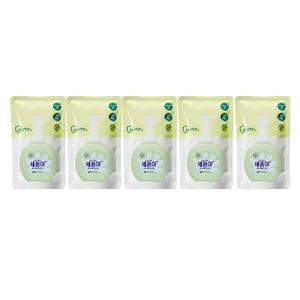 세균아꼼짝마 버블 핸드워시 그린허브 리필, 200ml, 5개