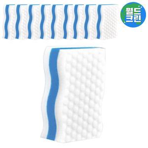 월드크린 강하고 오래쓰는 나노 매직블럭 10개 매직 워터 블록 스펀지 폼 클리너 청소