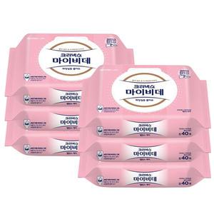 크리넥스 마이비데 밸런스케어 캡형 40매 6팩 레이디 비데물티슈