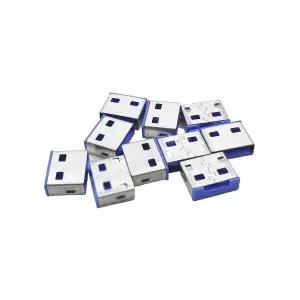 라인업시스템 LANSTAR LS-USBLOCK-B USB포트 잠금장치 전용 보안 커넥터 (10개) (밀알)