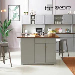 장인가구 브런치G 아일랜드 식탁(수납형)