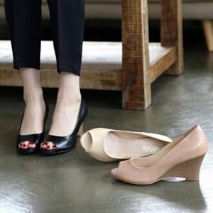 A728가죽 여성펌프스 여성토오픈 여성힐 여성하이힐 동대문시장상품