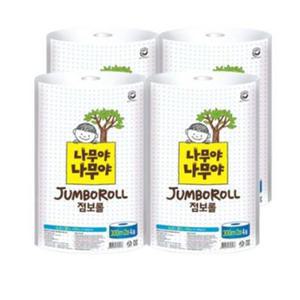 나무야나무야 점보롤 300m 4롤 4팩 1박스