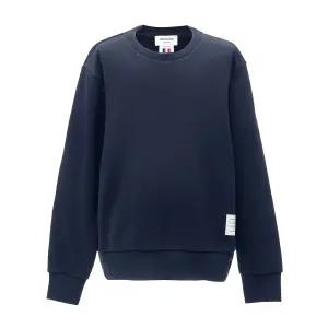 톰브라운 남성 백 삼선 스트라이프 맨투맨 네이비 MJT085A-03377-415