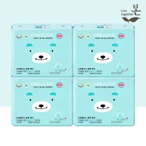 [유기농본]유기농 생리대 뉴본플러스 중형 16P, 4팩