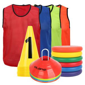 체육교구모음 접시콘 숫자콘 플라잉디스크 팀조끼 축구 농구 드리블연습 육상 런닝 달리기훈련