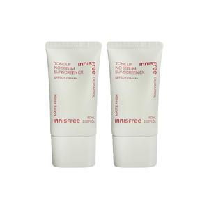이니스프리 톤업 노세범 선스크린 ex 60ml 2개
