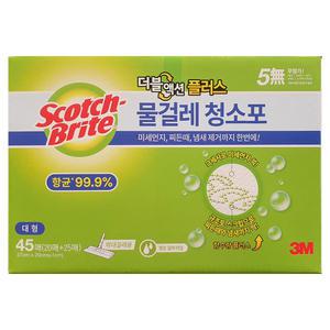 스카치브라이트 더블액션플러스 물걸레 청소포 대형 45매