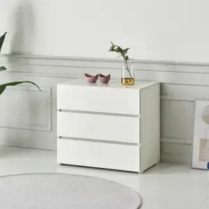 [우아미가구]리텐 UV하이그로시 3단 서랍장 (착불)