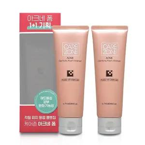 케어존 아크네 클래리파잉 폼 클렌저 130ml+130ml