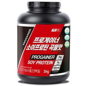 프로게이너 소이프로틴 곡물맛 2kg 식물성 분리대두단백질 락토프리 ISP 콩단백 쉐이크 보충제