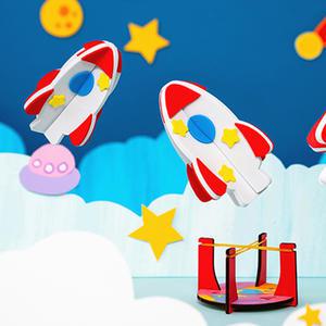 [문구티쳐] 민화샵 고무줄 로켓 만들기 diy 로켓 야외놀이 초등만들기 만들기키트