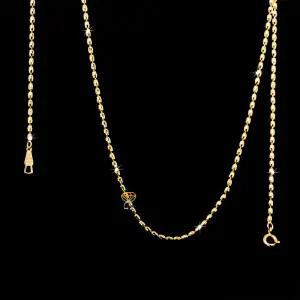 14k 18k 컷팅 볼 체인 줄 목걸이 미라볼10 한돈 데일리 여자 여성 남자 금 목걸이