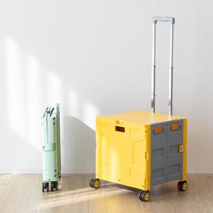 할메이드 네모 시장바구니 접이식핸드카트 쇼핑 폴딩카트 대 4바퀴