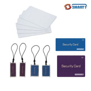 RF 출입카드 10장 MF 13.56Mhz EM 125Khz  키태그 미니 카드태그 핸드폰고리형 무인