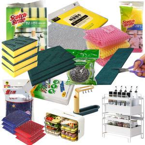 주방 수세미 모음전 낱개  ( 다목적 3M 실속형 청소 수세미)