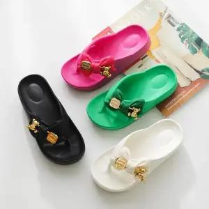 [갓슈]  리본 시소베어 엘리베이트  쪼리 슬리퍼 (S10200903)