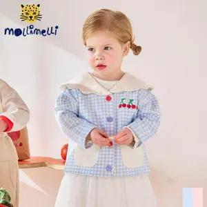 [몰리멜리] 스윗체리스캘럽카라가디건