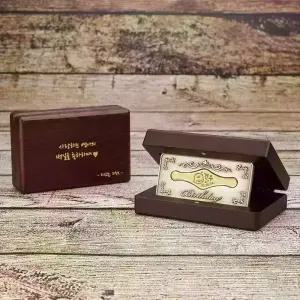 스탠딩 돌반지 1.00g 이니셜 각인무료