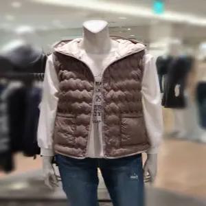 [트리아나] 소고 후드덕다운 패딩조끼AJ1VA01