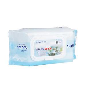 살균 소독 물티슈 행주 100매 (캡형) x 10팩