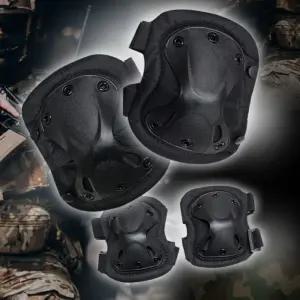 무릎 팔꿈치 보호대 4P 1set 오토바이 산악자전거 유격 전술 인라인 스케이트보드