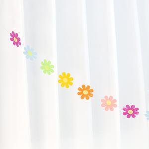 데이지 파스텔 혼합 가랜드 생일 파티 소품 홈파티 꾸미기 꽃 펠트