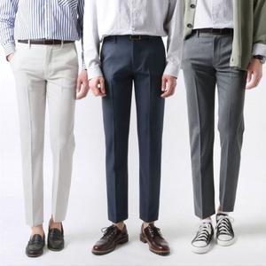 남성 사이드 밴드 10부 스판 슬랙스팬츠 AD691