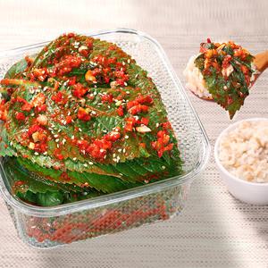 바로 담근 전라도 생 깻잎 김치 양념 무침 반찬 1kg