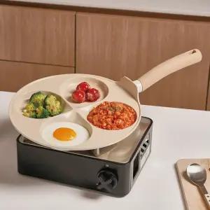 트루쿡 IH 인덕션겸용 세라믹 4구 에그팬, 1개