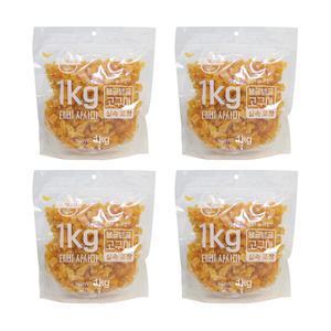 테비 사사미 1kg 탱글탱글 고구마 큐브 x4개 대용량 강아지간식